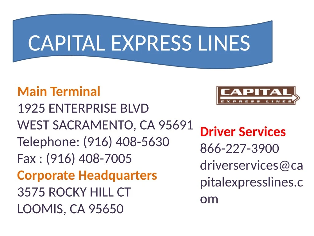 capital express lines