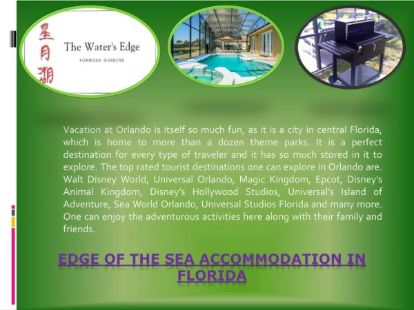 Edge of the Sea Accommodation in Florida