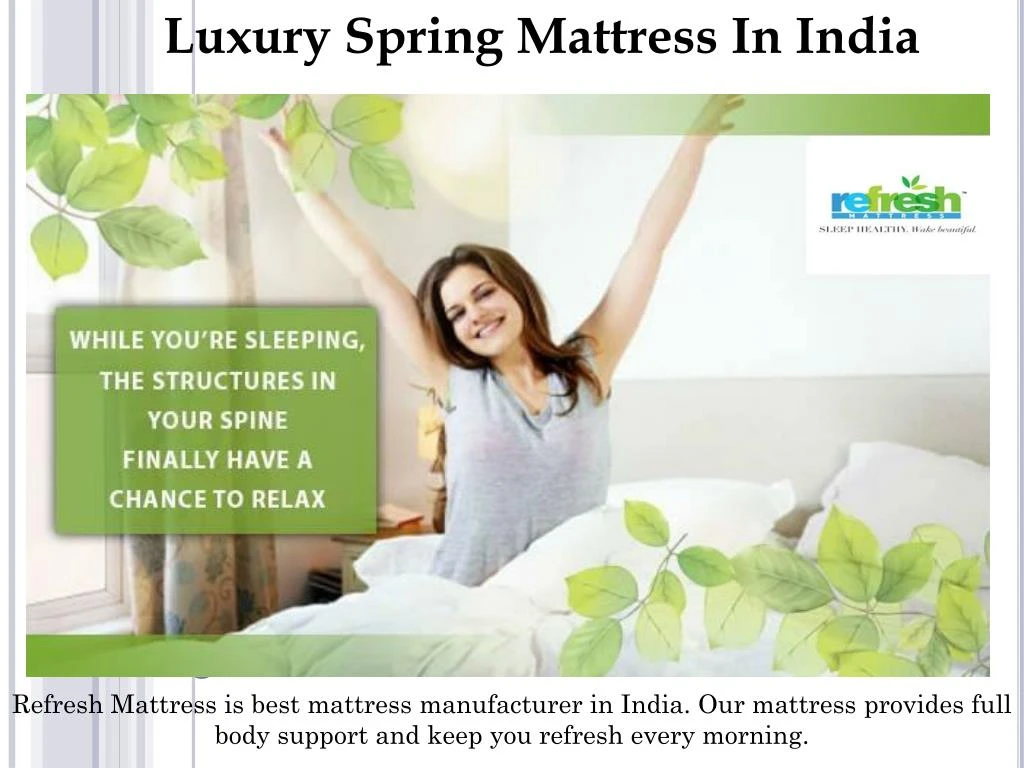 luxury spring mattress in india