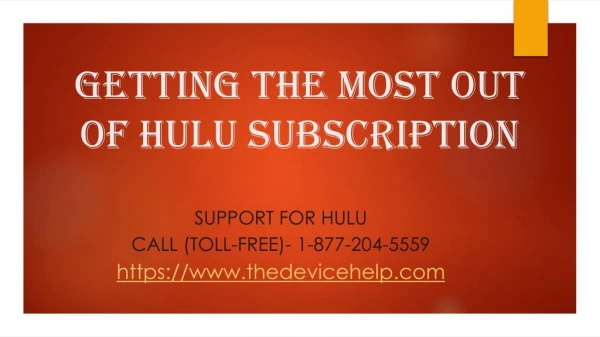 Getting the Most Out Of Hulu Subscription