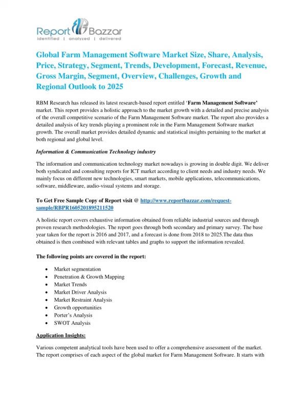 Farm Management Software Market: Need for Additional and Abundant Resources Encouraging Investments