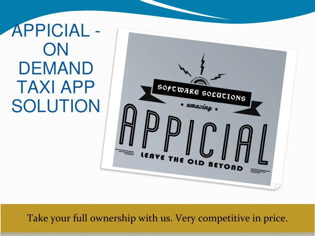 appicial on demand taxi app solution
