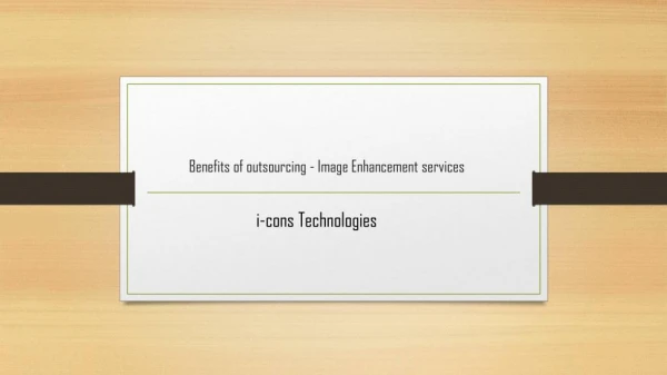 Image Enhancement services