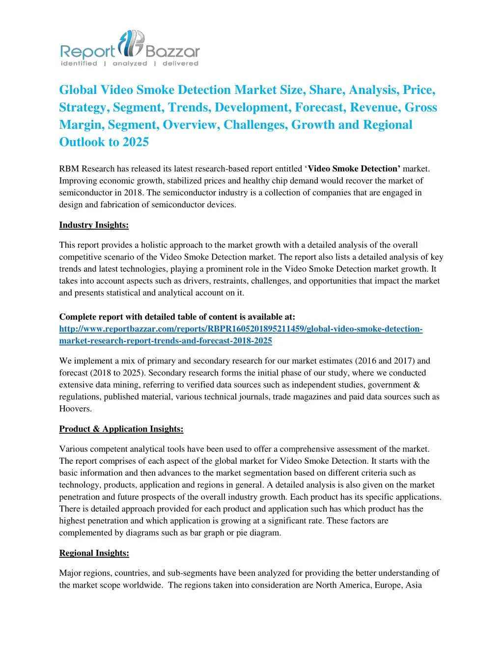 global video smoke detection market size share