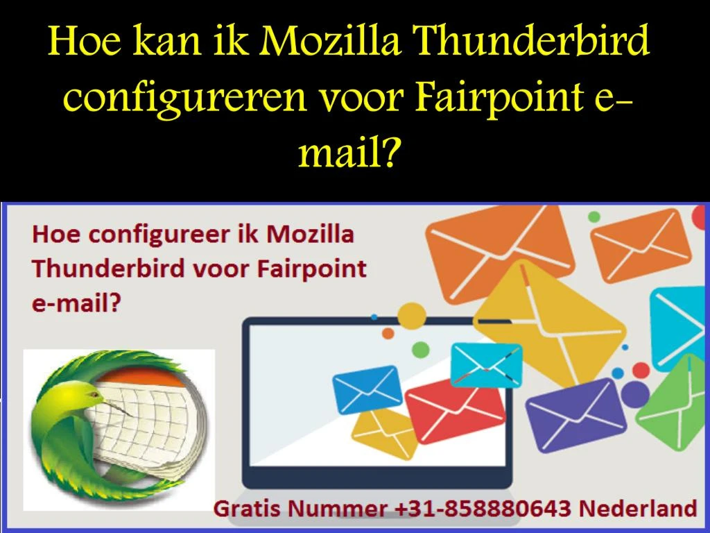 hoe kan ik mozilla thunderbird configureren voor fairpoint e mail