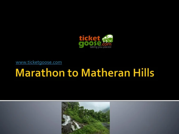 Marathon to Matheran Hills