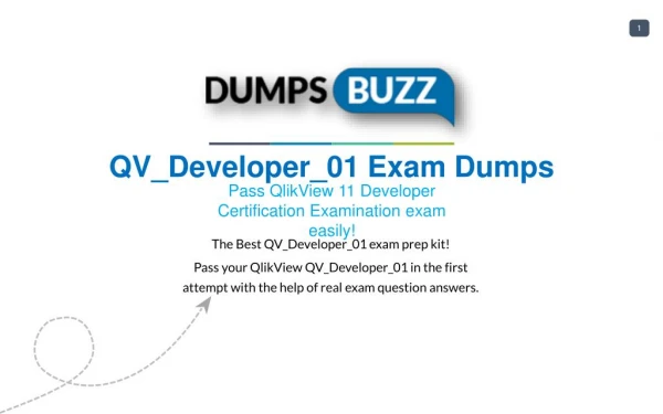 Updated QV_Developer_01 VCE Training Material - All in One Solution