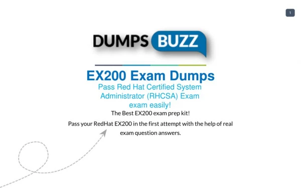 Prompt Purchase EX200 PDF VCE Exam Dumps