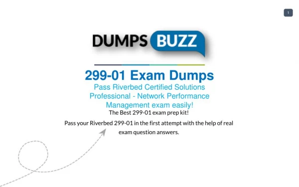 Riverbed 299-01 Dumps sample questions for Quick Success