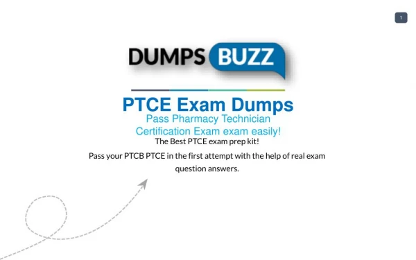 PTCE Exam .pdf VCE Practice Test - Get Promptly