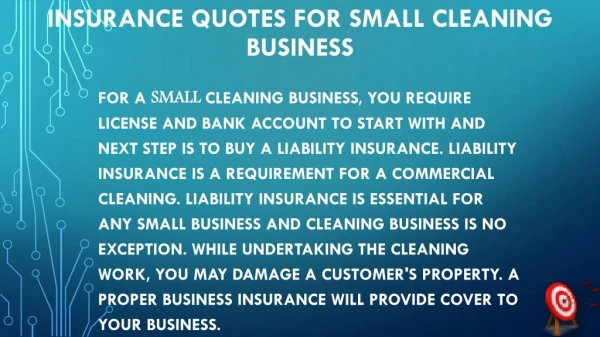 insurance quotes for small cleaning business