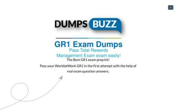 Latest and Valid GR1 Braindumps - Pass GR1 exam with New sample questions