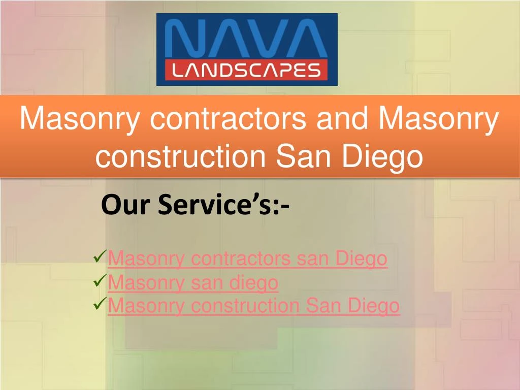 masonry contractors and masonry construction