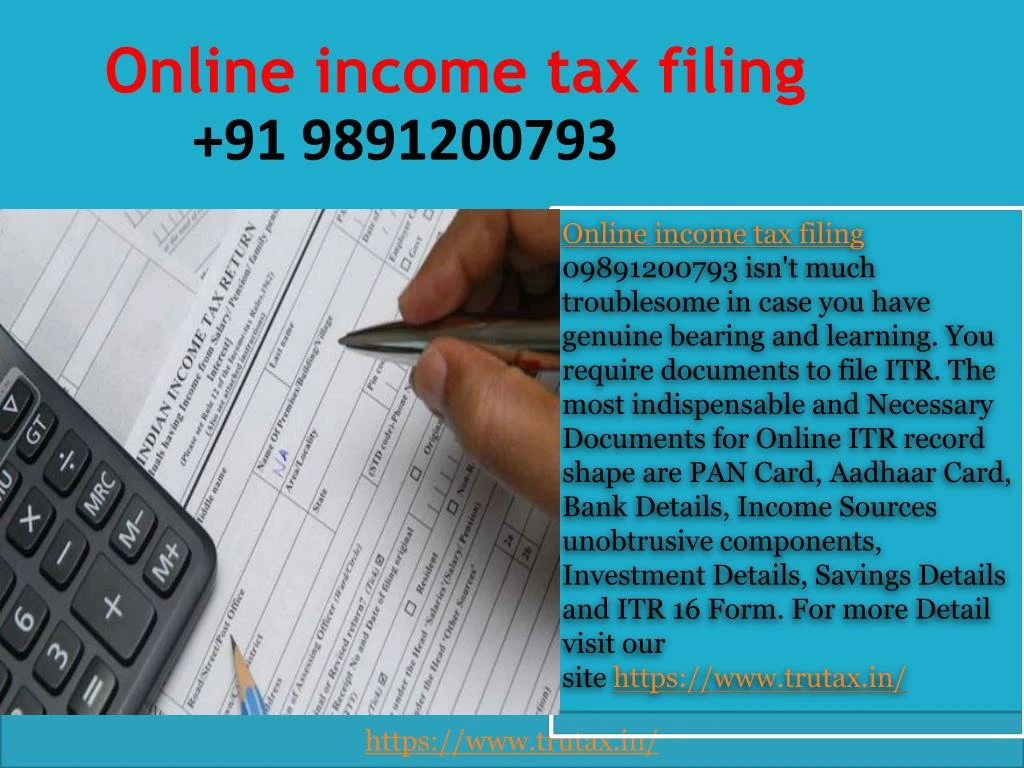 online income tax filing