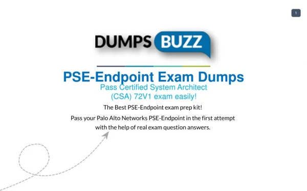 Valid PSE-Endpoint Braindumps - Pass Palo Alto Networks PSE-Endpoint Test in 1st attempt