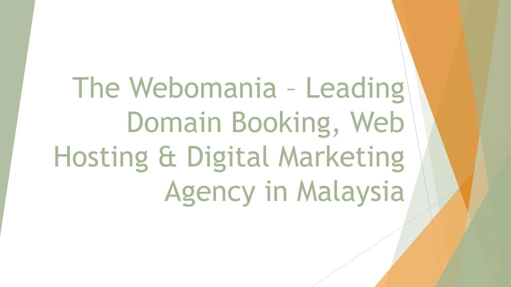 the webomania leading domain booking web hosting digital marketing agency in malaysia