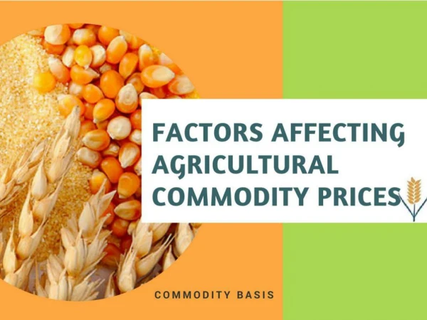 Major Factors Affecting Agricultural Commodity Prices - Commodity Basis