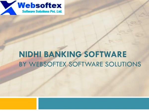 Nidhi Company Banking Software