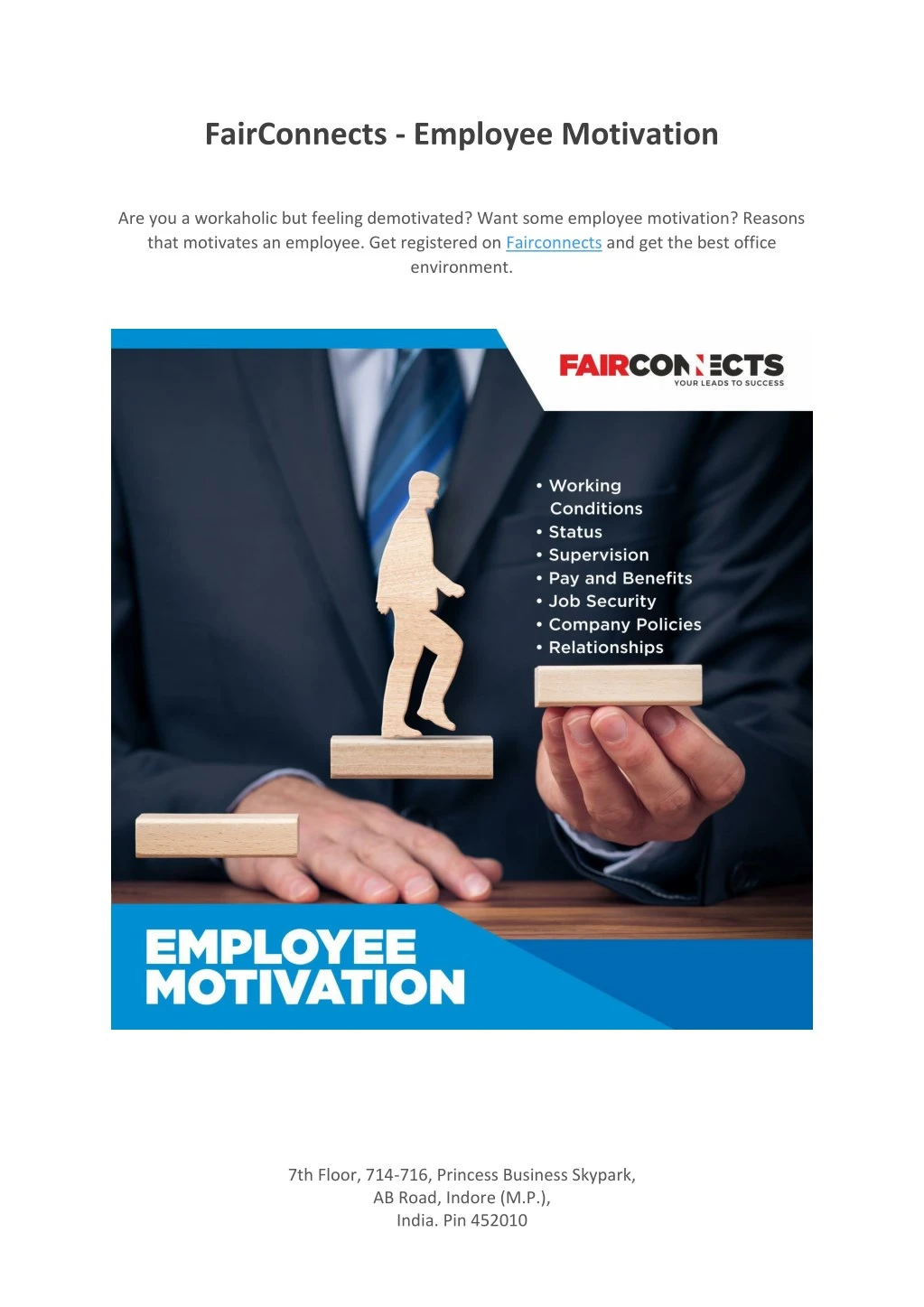 fairconnects employee motivation