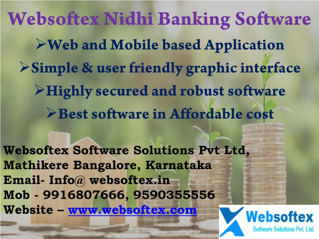 websoftex nidhi banking software