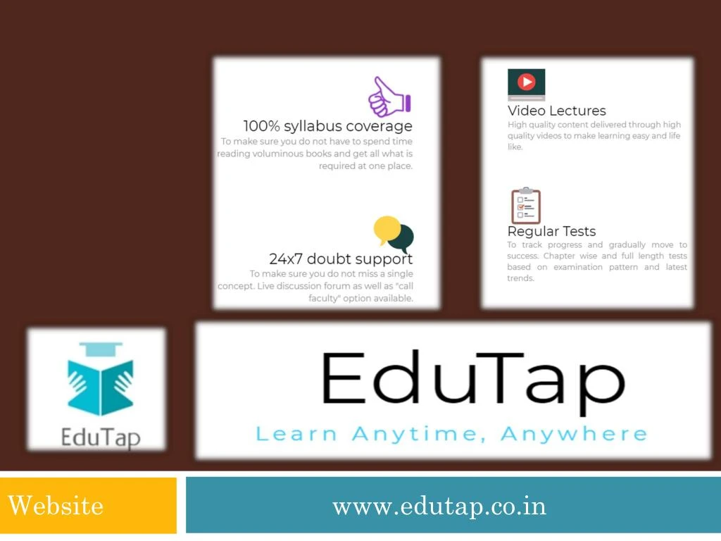 website www edutap co in