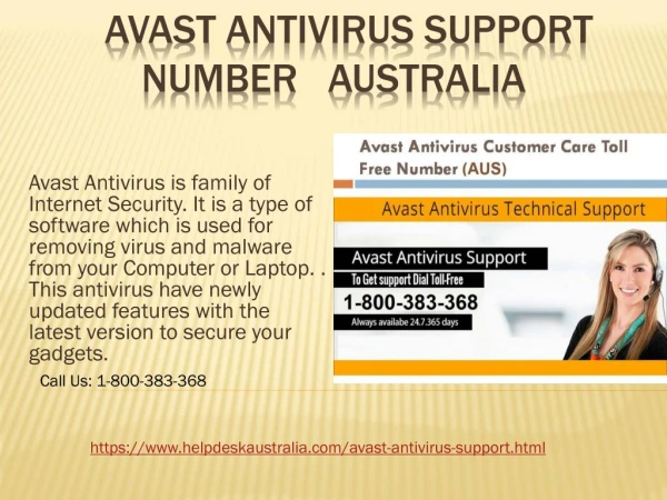 Avast Antivirus Support 1-800-383-368 Number Australia- For Installation Issue
