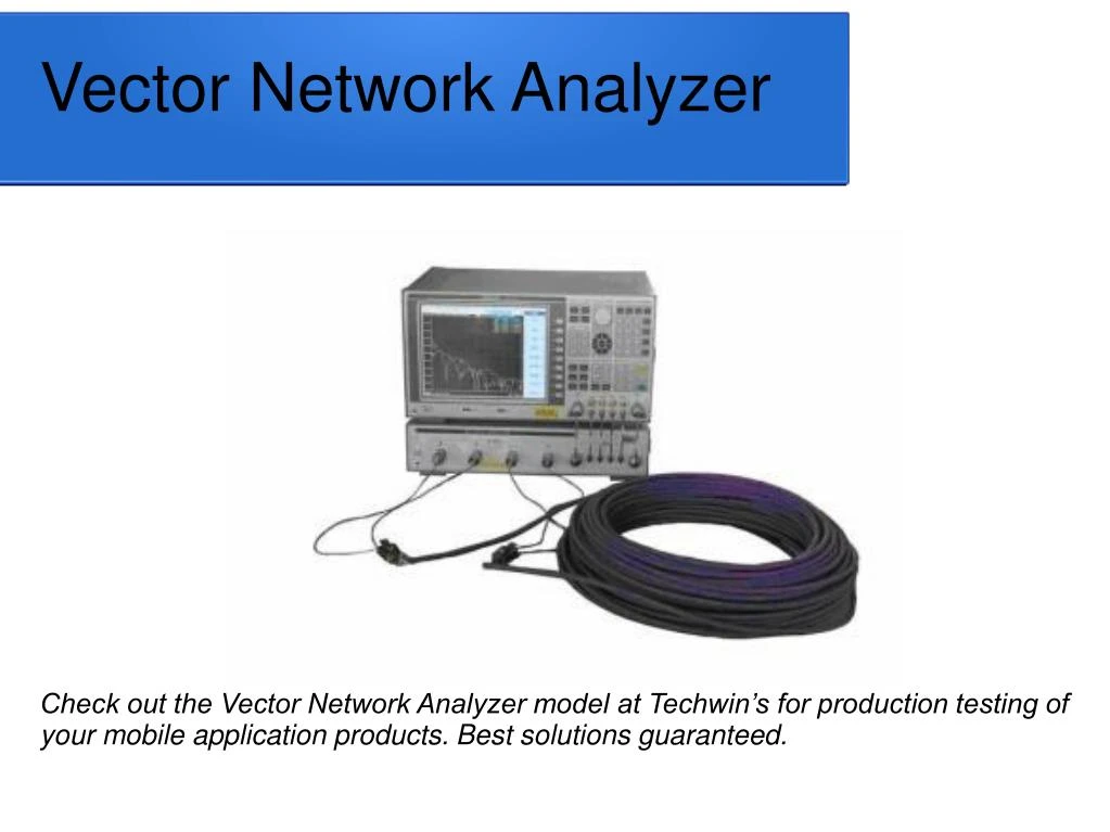vector network analyzer