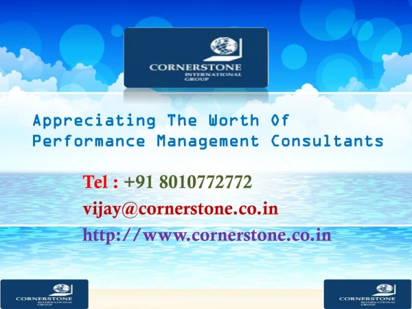 Appreciating The Worth Of Performance Management Consultants