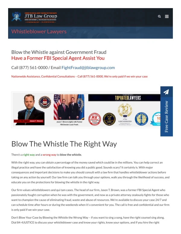Whistleblower lawyers