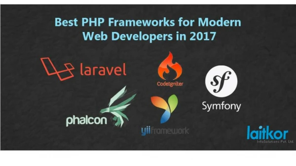 Best PHP Frameworks for web developers