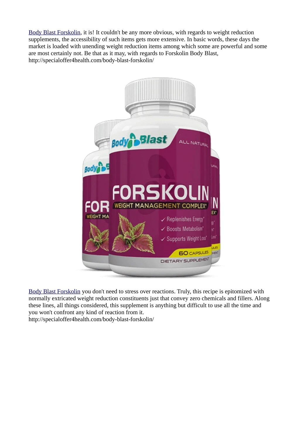 body blast forskolin it is it couldn