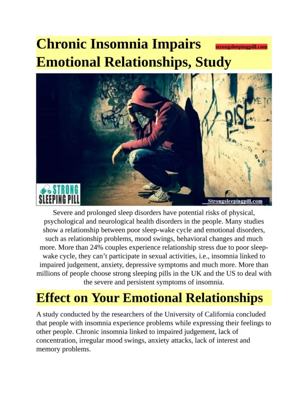 chronic insomnia impairs strongsleepingpill