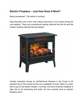 Electric Fireplace - slide 1