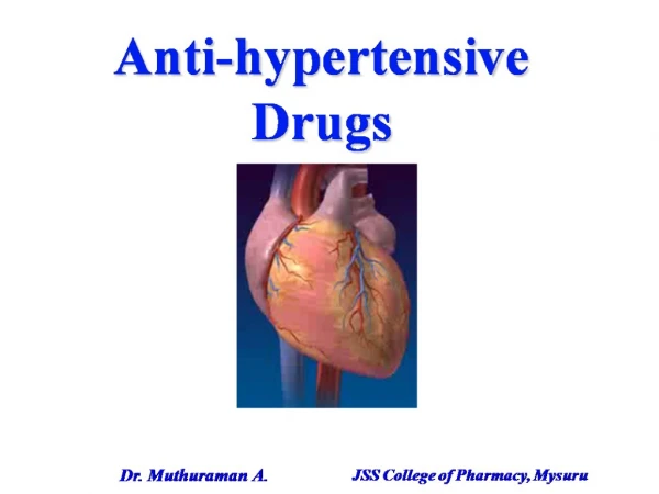 1.3 Anti-hypertensive drugs