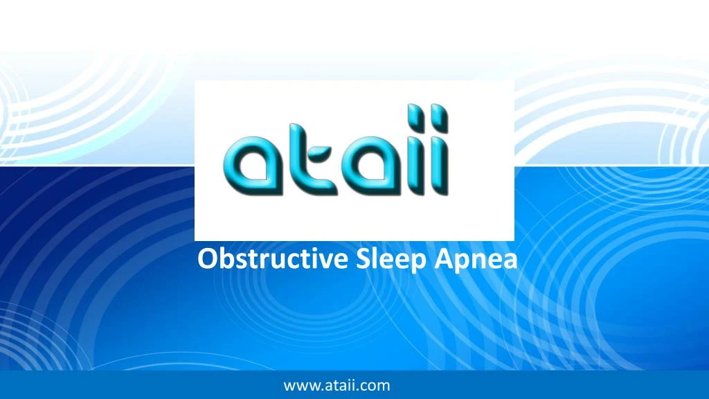 obstructive sleep apnea