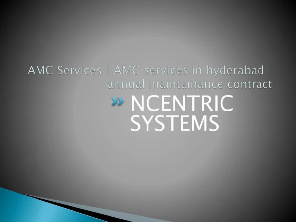Computer amc services | computer amc services in hyderabad