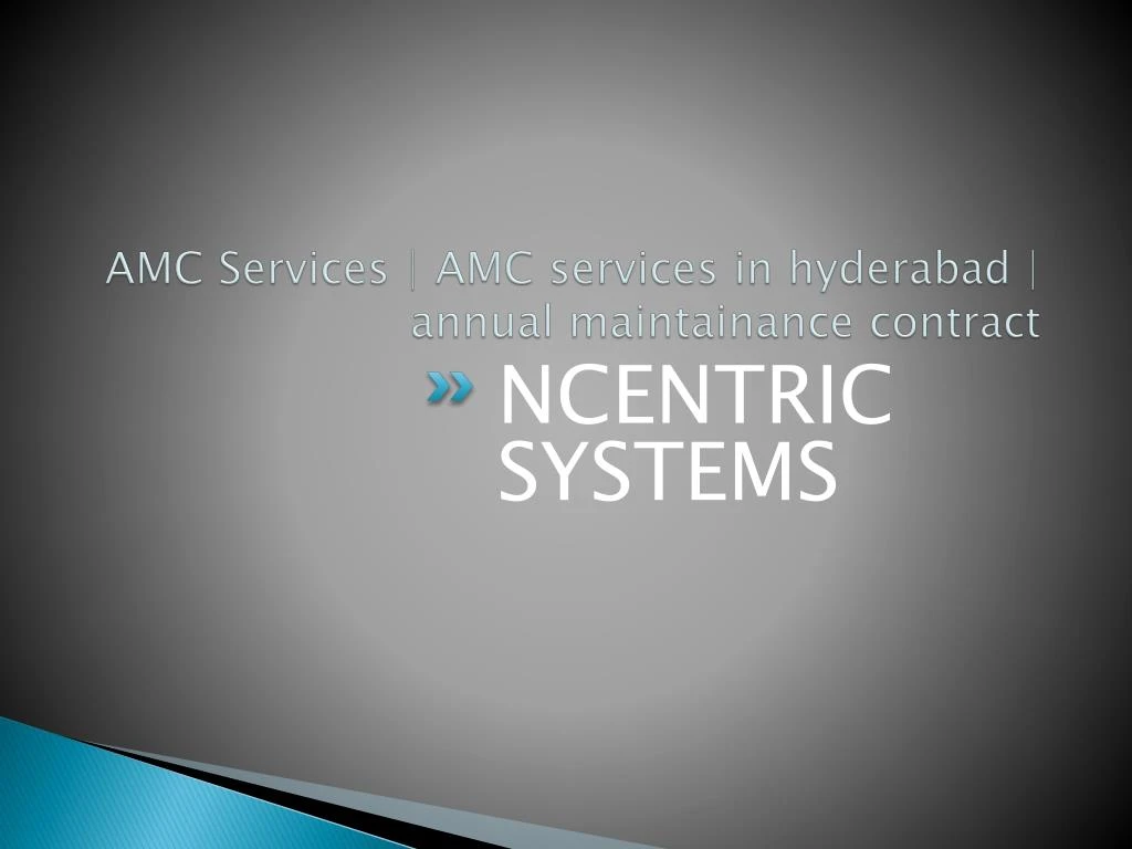 amc services amc services in hyderabad annual maintainance contract