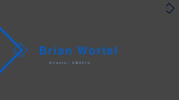 Brian Wortel - Former Assistant Principal, SPEED #802