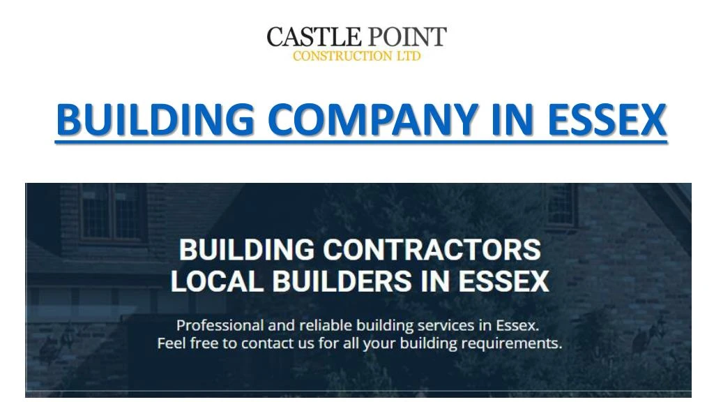 building company in essex