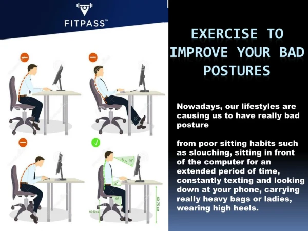 EXERCISE TO IMPROVE YOUR BAD POSTURES