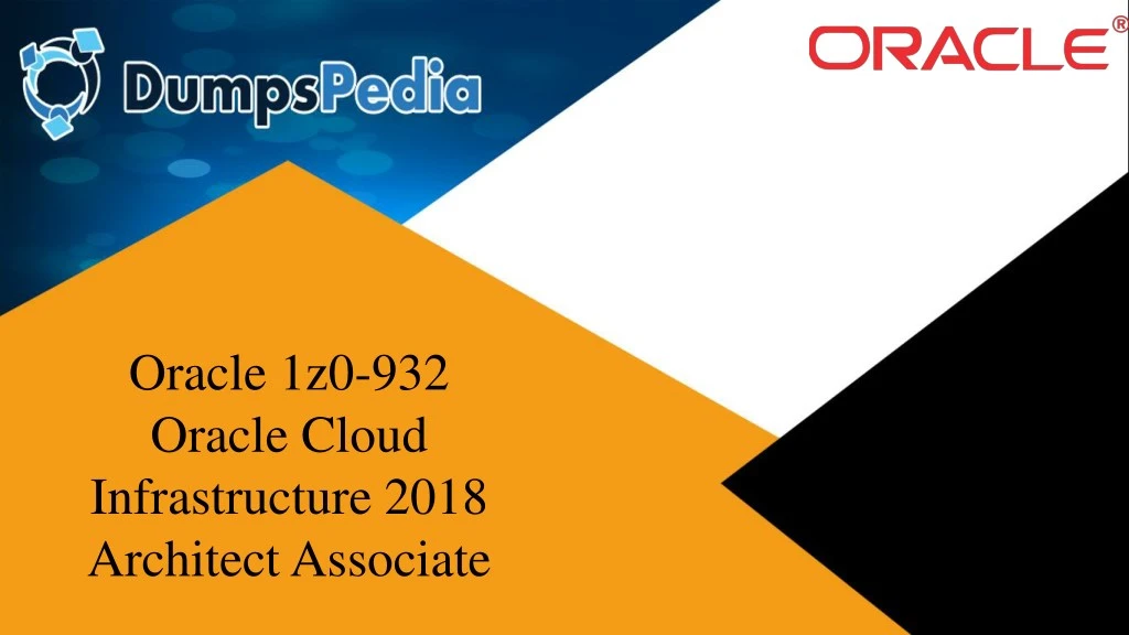 oracle 1z0 932 oracle cloud infrastructure 2018