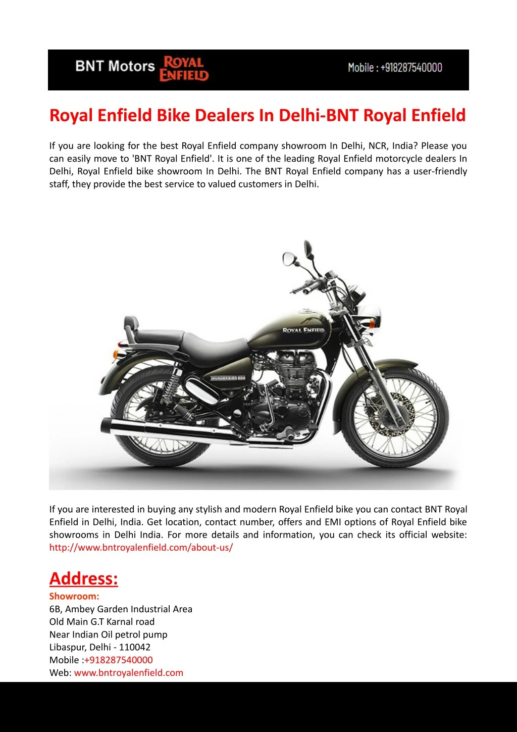 royal enfield bike dealers in delhi bnt royal