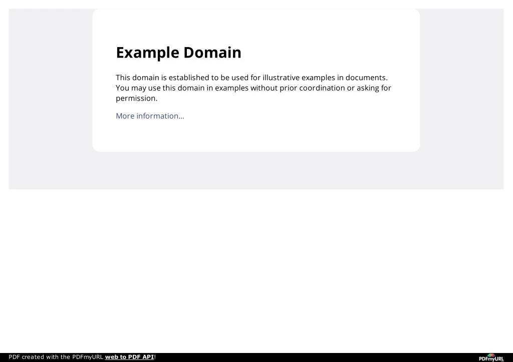 example domain