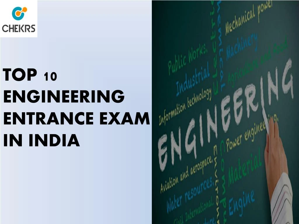 top 10 engineering entrance exam in india