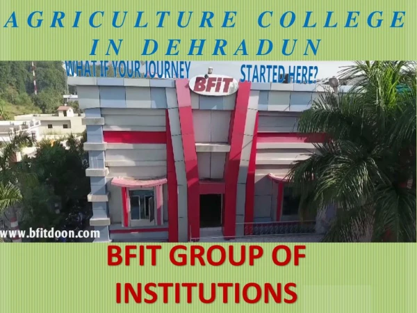 Best Agriculture College In India