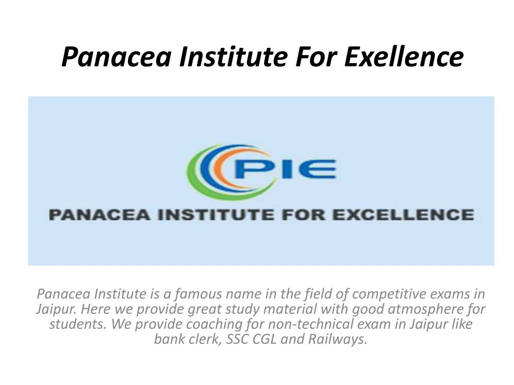 panacea institute for exellence
