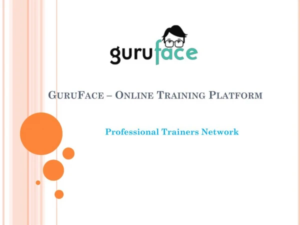 Online training platform - Guruface