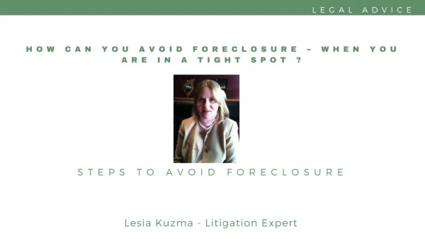How Can You Avoid Foreclosure â€“ When You are in a Tight Spot ?