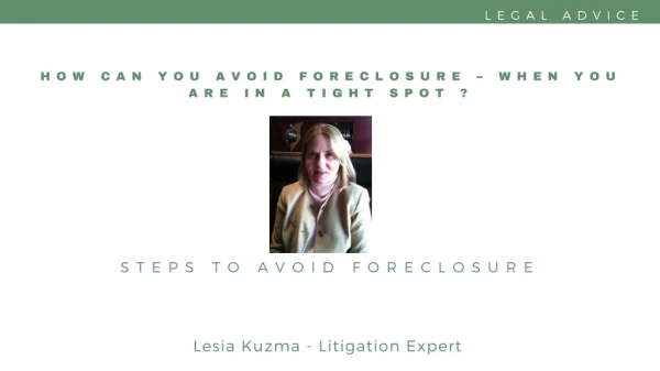 How Can You Avoid Foreclosure – When You are in a Tight Spot ?