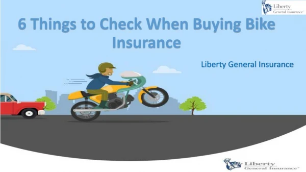 6 Things to Check When Buying Bike Insurance
